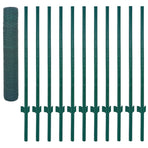 Wire Mesh Fence with Posts Steel 25x1 m Green