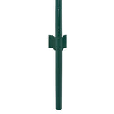Wire Mesh Fence with Posts Steel 25x2 m Green - Top-Down View