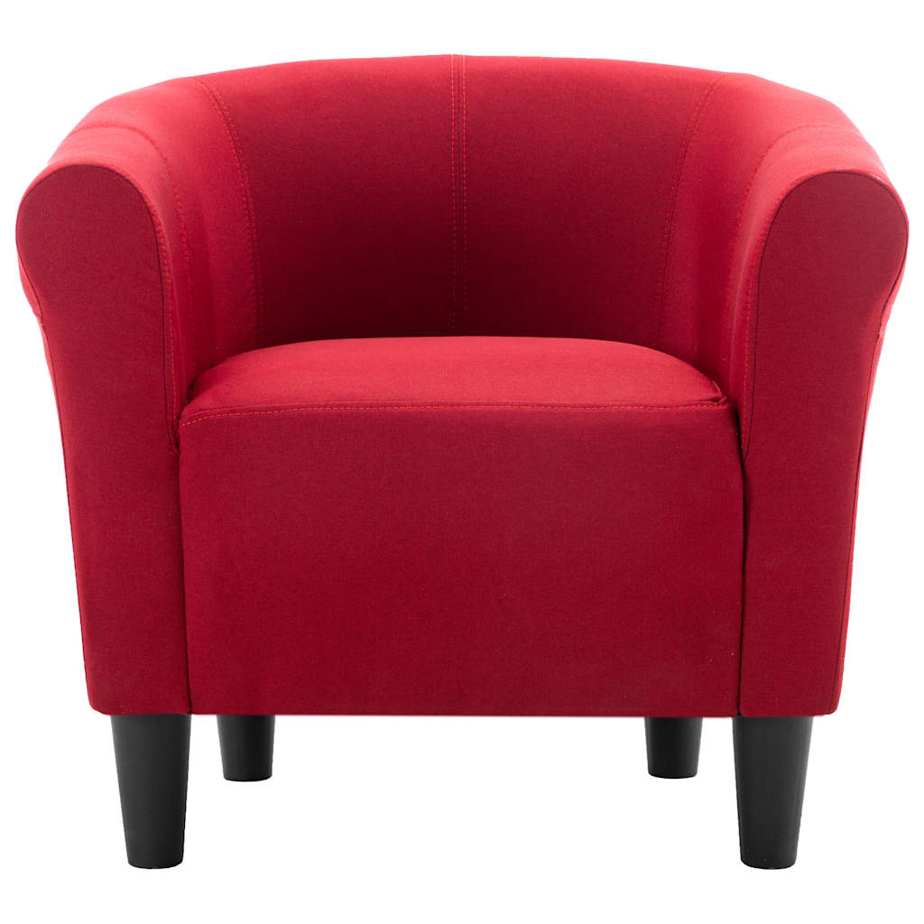 Armchair Wine Red Fabric