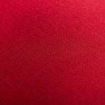 2 Piece Armchair and Stool Set Wine Red Fabric