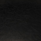 Tub Chair with Footstool Black Faux Leather