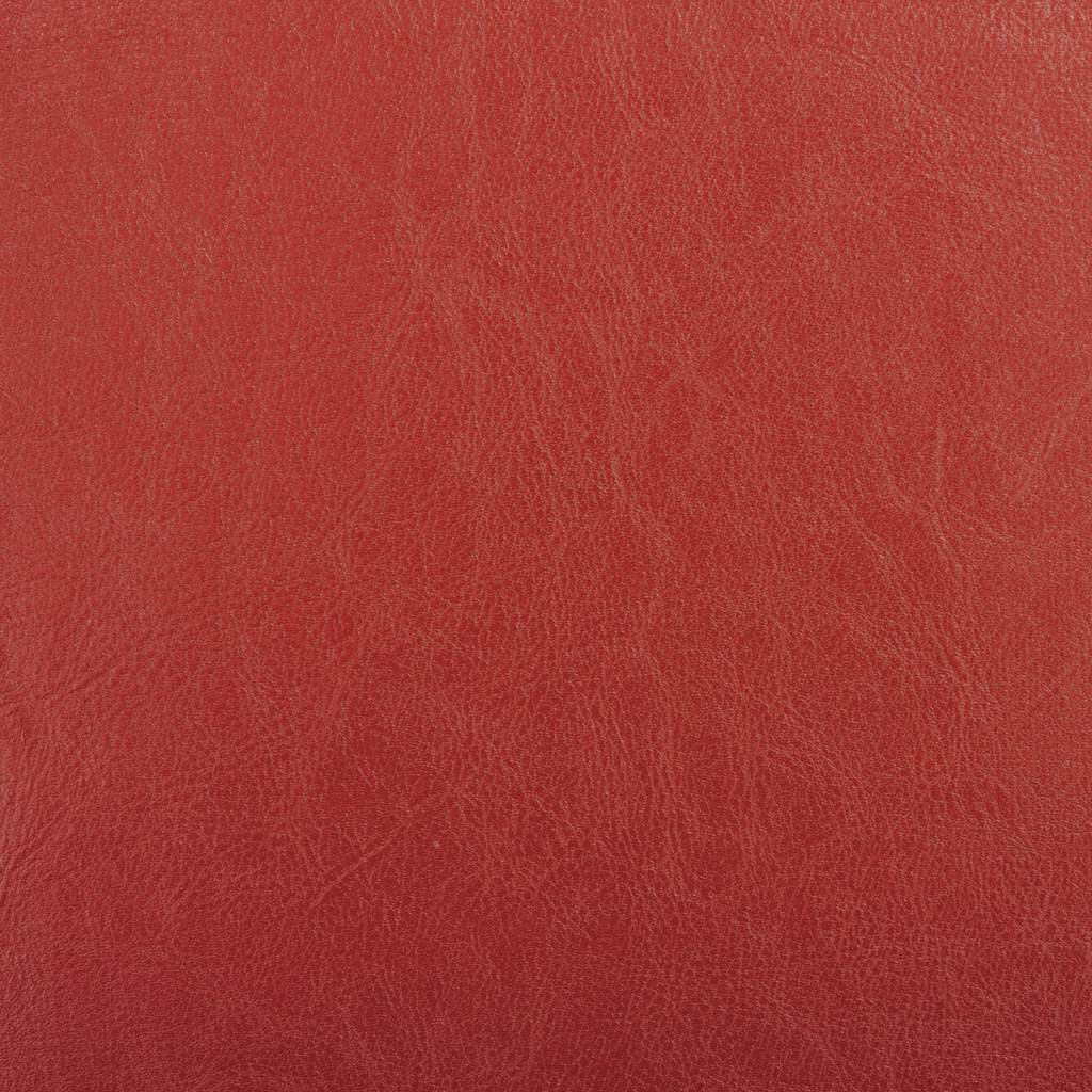 Tub Chair with Footstool Red Faux Leather