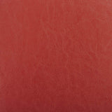 Tub Chair with Footstool Red Faux Leather - Extra Image