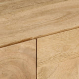 TV Cabinet 145x30x41 cm Solid Mango Wood - Close-Up Angle