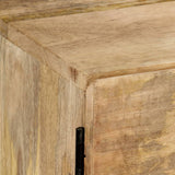 TV Cabinet 145x30x41 cm Solid Mango Wood - Low Angle