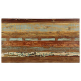 Dining Table 140x80x76 cm Solid Reclaimed Wood - Rear View