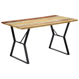 Dining Table 140x80x76 cm Solid Reclaimed Wood - Low Angle