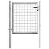 Garden Gate Galvanised Steel 100x75 cm Silver