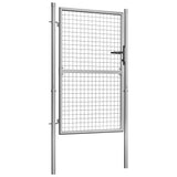 Garden Gate Galvanised Steel 100x125 cm Silver