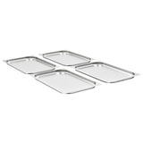 Gastronorm Containers 4 pcs GN 1/1 20 mm Stainless Steel - Front View