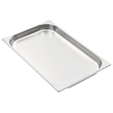 Gastronorm Containers 4 pcs GN 1/1 40 mm Stainless Steel - Top-Down View