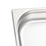 Gastronorm Containers 4 pcs GN 1/1 65 mm Stainless Steel - Close-Up Angle