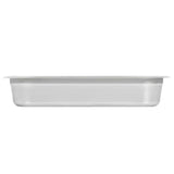 Gastronorm Containers 4 pcs GN 1/1 100 mm Stainless Steel - Rear View