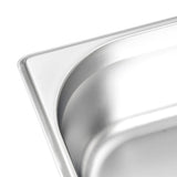 Gastronorm Containers 4 pcs GN 1/1 100 mm Stainless Steel - Close-Up Angle