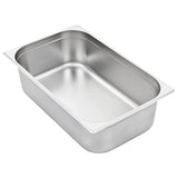 Gastronorm Containers 2 pcs GN 1/1 150 mm Stainless Steel - Top-Down View