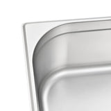 Gastronorm Containers 2 pcs GN 1/1 150 mm Stainless Steel - Close-Up Angle