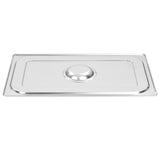 Lids for GN 1/1 Pan 2 pcs Stainless Steel - Top-Down View