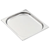 Gastronorm Containers 8 pcs GN 1/2 20 mm Stainless Steel - Top-Down View
