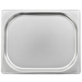 Gastronorm Containers 8 pcs GN 1/2 20 mm Stainless Steel - 45-Degree Angle