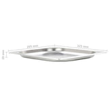 Gastronorm Containers 8 pcs GN 1/2 20 mm Stainless Steel - Low Angle