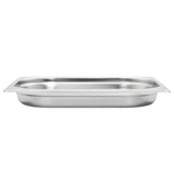 Gastronorm Containers 8 pcs GN 1/2 40 mm Stainless Steel - Rear View