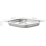 Gastronorm Containers 8 pcs GN 1/2 40 mm Stainless Steel