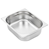 Gastronorm Containers 4 pcs GN 1/2 100 mm Stainless Steel - Top-Down View