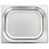 Gastronorm Containers 4 pcs GN 1/2 100 mm Stainless Steel - 45-Degree Angle