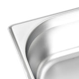 Gastronorm Containers 4 pcs GN 1/2 100 mm Stainless Steel - Close-Up Angle