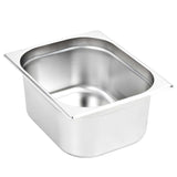Gastronorm Containers 2 pcs GN 1/2 150 mm Stainless Steel - Top-Down View