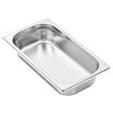 Gastronorm Containers 8 pcs GN 1/3 65 mm Stainless Steel - Top-Down View