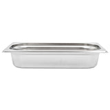 Gastronorm Containers 8 pcs GN 1/3 65 mm Stainless Steel - Rear View