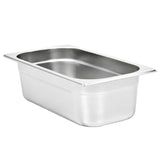 Gastronorm Containers 8 pcs GN 1/3 100 mm Stainless Steel - Side View