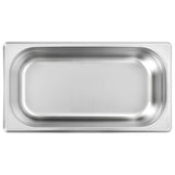 Gastronorm Containers 8 pcs GN 1/3 100 mm Stainless Steel - 45-Degree Angle