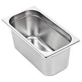 Gastronorm Containers 4 pcs GN 1/3 150 mm Stainless Steel - Top-Down View