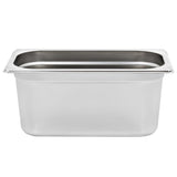 Gastronorm Containers 4 pcs GN 1/3 150 mm Stainless Steel - Rear View