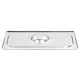 Lids for GN 1/3 Pan 4 pcs Stainless Steel - Top-Down View