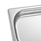 Gastronorm Containers 12 pcs GN 1/4 40 mm Stainless Steel - Close-Up Angle