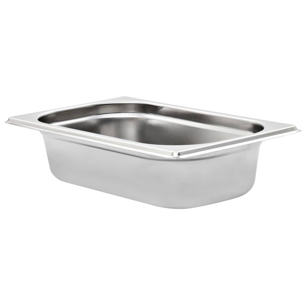 Gastronorm Containers 8 pcs GN 1/4 65 mm Stainless Steel