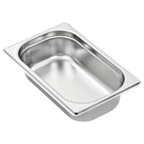 Gastronorm Containers 8 pcs GN 1/4 65 mm Stainless Steel - Top-Down View