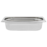Gastronorm Containers 8 pcs GN 1/4 65 mm Stainless Steel - Rear View