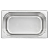 Gastronorm Containers 8 pcs GN 1/4 100 mm Stainless Steel - 45-Degree Angle