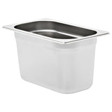 Gastronorm Containers 4 pcs GN 1/4 150 mm Stainless Steel - Side View