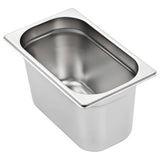 Gastronorm Containers 4 pcs GN 1/4 150 mm Stainless Steel - Top-Down View