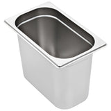Gastronorm Containers 4 pcs GN 1/4 200 mm Stainless Steel - Top-Down View