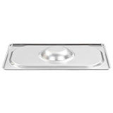 Lids for GN 1/4 Pan 4 pcs Stainless Steel - Top-Down View