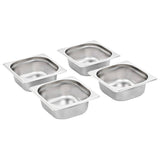 Gastronorm Containers 12 pcs GN 1/6 65 mm Stainless Steel