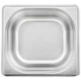 Gastronorm Containers 12 pcs GN 1/6 65 mm Stainless Steel - Rear View