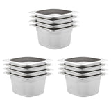 Gastronorm Containers 12 pcs GN 1/6 100 mm Stainless Steel