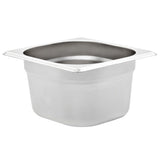 Gastronorm Containers 12 pcs GN 1/6 100 mm Stainless Steel - Side View